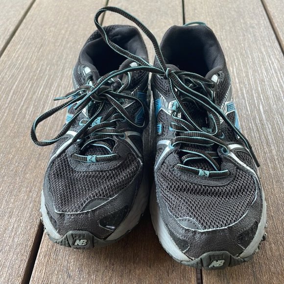 New balance trail running sneakers gray/blue size 7.5 - Picture 2 of 6